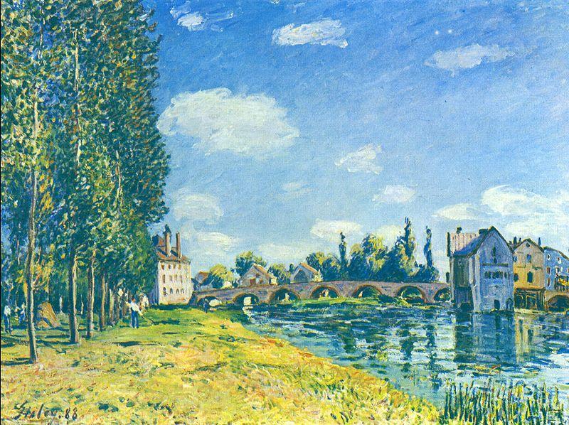 Alfred Sisley Brucke von Moret im Sommer